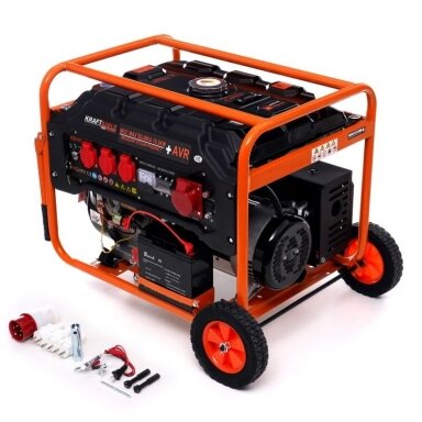 Benzininis trifazis elektros generatorius 5500W, KD165