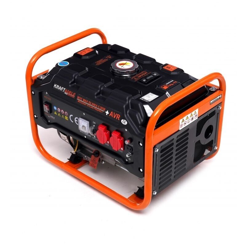 Benzininis vienfazis elektros generatorius KRAFT&DELE 3500W 12 / 230V / 7AG KD160 2
