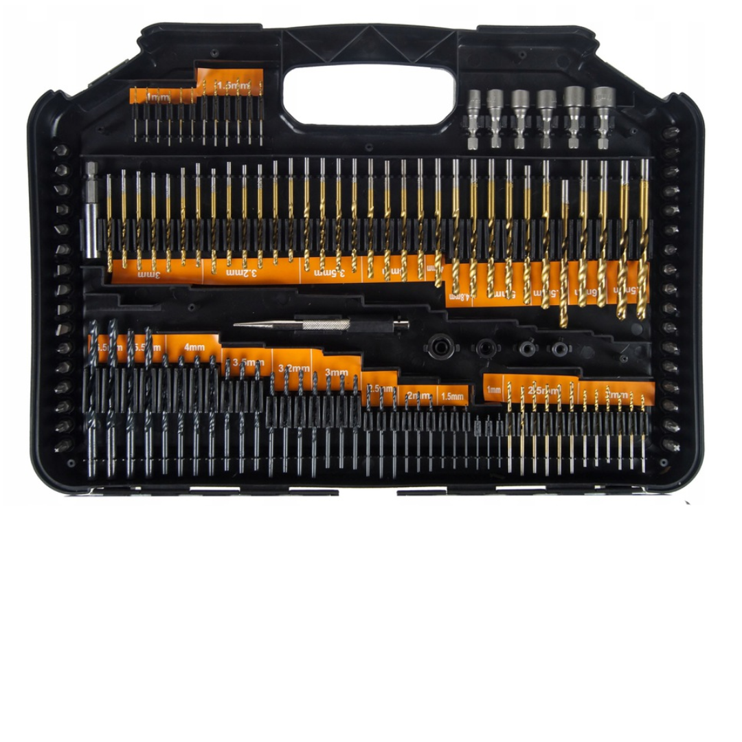Grąžtų rinkinys BLACK 216 dalių, 33302 4