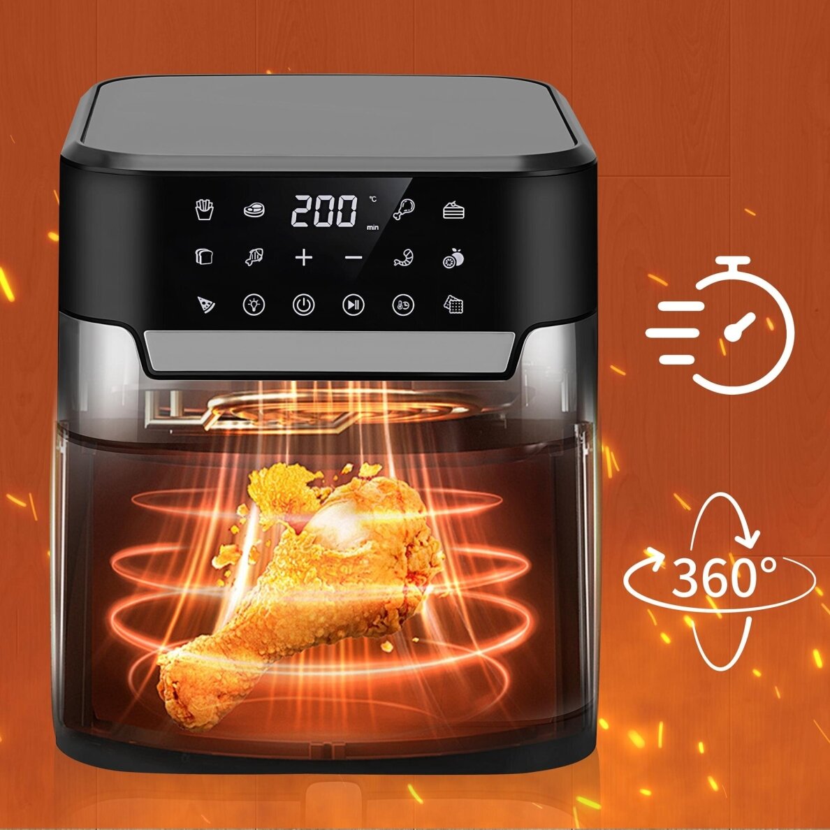 Gruzdintuvė 8L AirFryer KD4109 12 Gruzdintuvė 8L AirFryer KD4109 12