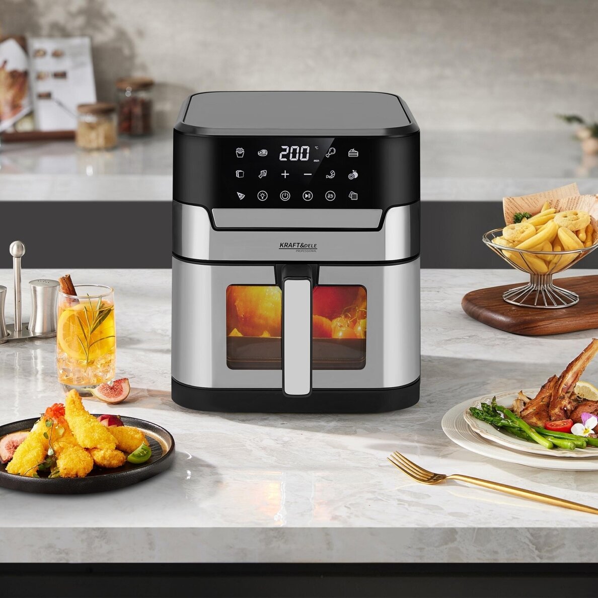Gruzdintuvė 8L AirFryer KD4109 14 Gruzdintuvė 8L AirFryer KD4109 14