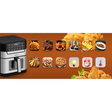 Gruzdintuvė 8L AirFryer KD4109 19