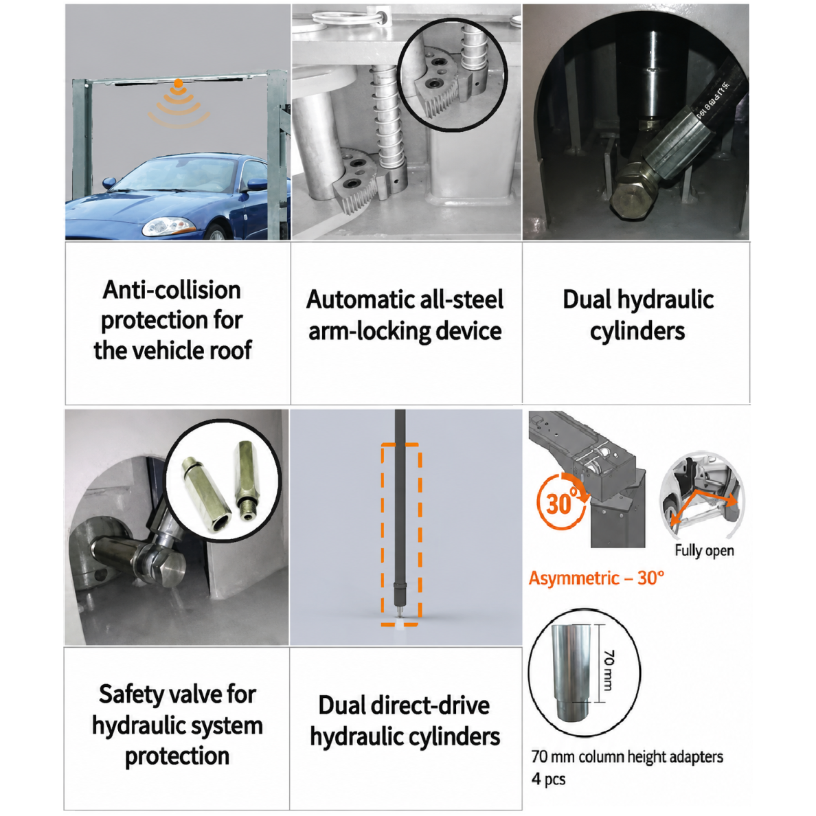 Hidraulinis keltuvas su mech. saugumo fiksatoriais 5t (vienpusis fiksavimas/asimetrinis) 380V 3 Hidraulinis keltuvas su mech. saugumo fiksatoriais 5t (vienpusis fiksavimas/asimetrinis) 380V 3