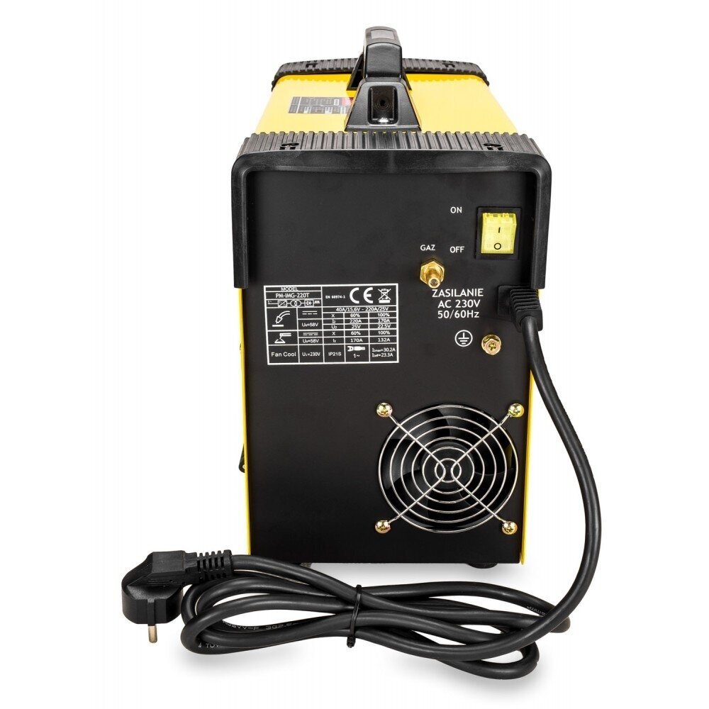 Inverterinis suvirinimo aparatas 220A MIG / MAG / TIG / MMA PM-IMG-220T 13 Inverterinis suvirinimo aparatas 220A MIG / MAG / TIG / MMA PM-IMG-220T 13
