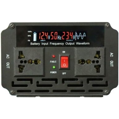 Įtampos keitiklis 12V-220V 2000W tikro sinuso Įtampos keitiklis 12V-220V 2000W tikro sinuso