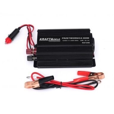 Įtampos keitiklis-inverteris 300/600W 12V KD1258 Įtampos keitiklis-inverteris 300/600W 12V KD1258