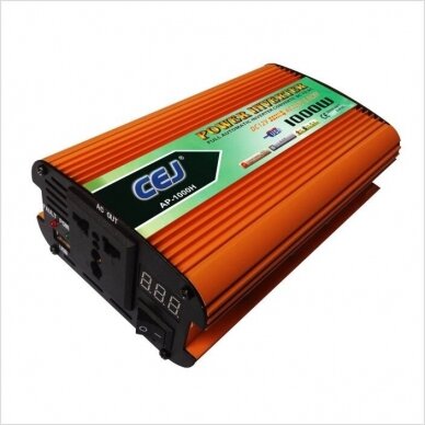 Įtampos keitiklis - inverteris CEJ 12V/220V 1000W + USB Įtampos keitiklis - inverteris CEJ 12V/220V 1000W + USB