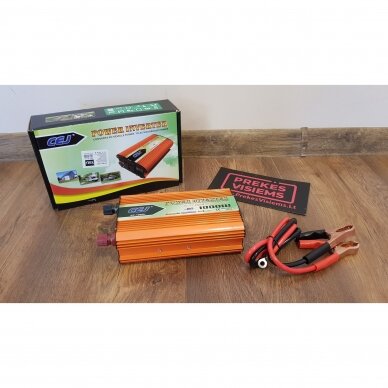 Įtampos keitiklis - inverteris CEJ 12V/220V 1000W + USB 1 Įtampos keitiklis - inverteris CEJ 12V/220V 1000W + USB 1