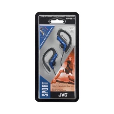 JVC, HA-EB75AE, mėlynos sp. dinaminės ausinės JVC, HA-EB75AE, mėlynos sp. dinaminės ausinės