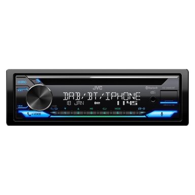 JVC, KD-DB922BT CD/USB MP3/WMA automagnetola su AUX iejimu