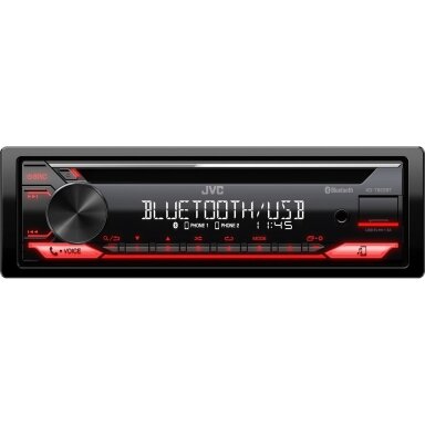 JVC, KD-T822BT CD/USB MP3/WMA automagnetola su AUX iejimu