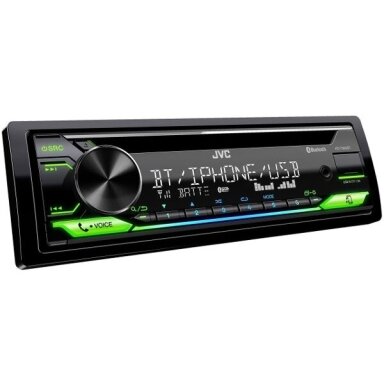 JVC, KD-T922BT 1-DIN USB/CD MP3 magnetola su AUX ir Bluetooth