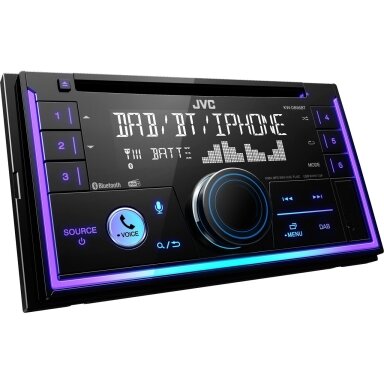 JVC, KW-DB95BT 2-DIN USB/CD MP3 magnetola su AUX ir Bluetooth