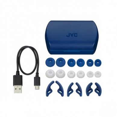 JVC, HA-ET45T-AU, mėlynos sp. dinaminės ausinės, Sporto 2