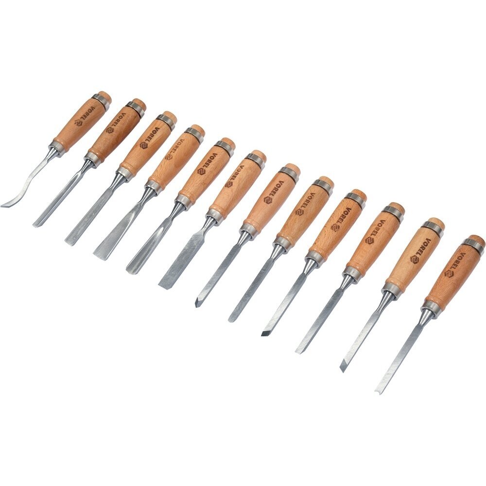 Kaltų rinkinys medžiui (12vnt) 1 Kaltų rinkinys medžiui (12vnt) 1