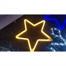 Kalėdinė LED dekoracija Žvaigždė Neon 30cm (Šiltai balta)