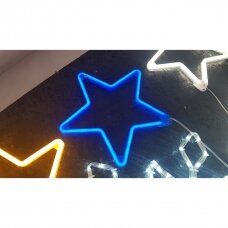 Kalėdinė LED dekoracija Žvaigždė Neon 30cm (Mėlyna)