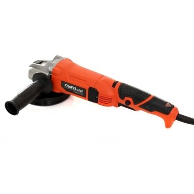 Elektrinis kampinis šlifuoklis - bulgarkė su reguliuojamomis apsukomis Ø125mm. 1300W KD1723