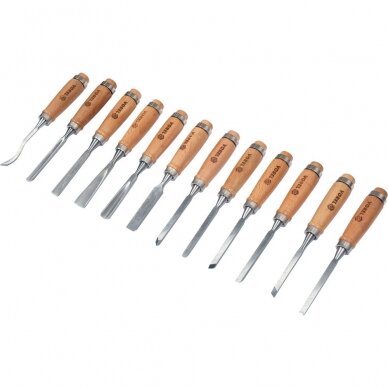 Kaltų rinkinys medžiui (12vnt) 1 Kaltų rinkinys medžiui (12vnt) 1
