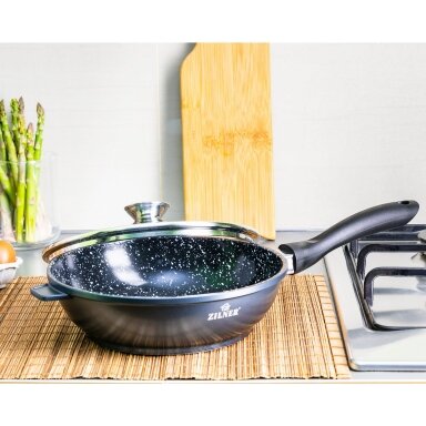 Keptuvė marmurine danga 24cm ZL-7028