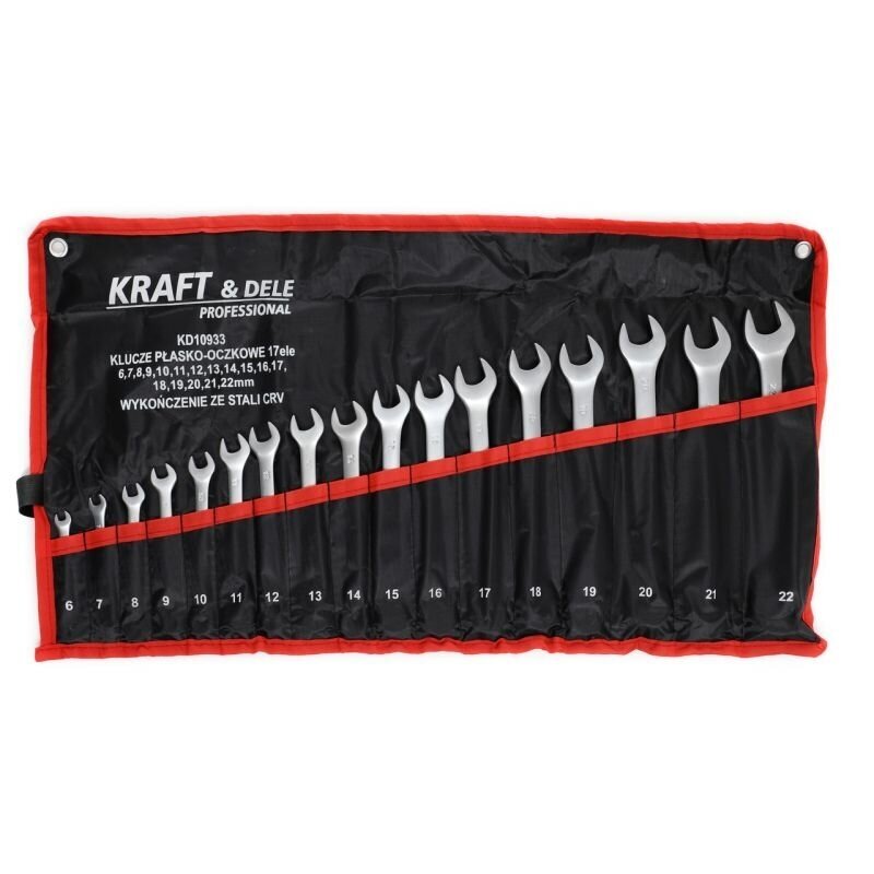 Kombinuotų veržliarakčių rinkinys 17 vnt. KD10933 Kombinuotų veržliarakčių rinkinys 17 vnt. KD10933