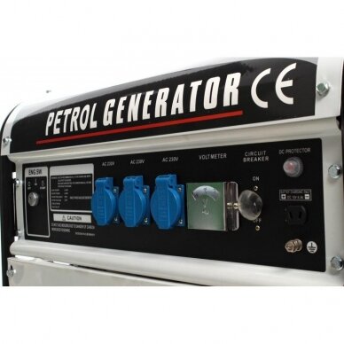 Benzininis vienfazis elektros generatorius KRAFT&DELE KD119  5.2 kW 8