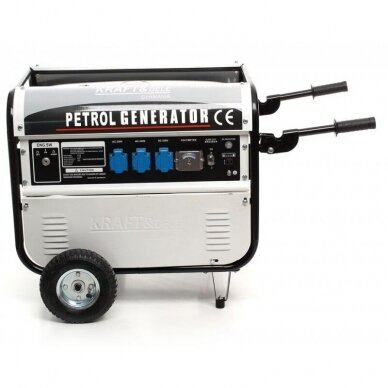 Benzininis vienfazis elektros generatorius KRAFT&DELE KD119  5.2 kW