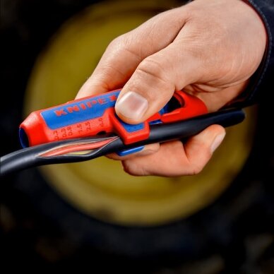 Laidų nuvalymo įrankis FV kabeliams KNIPEX ErgoStrip 7 Laidų nuvalymo įrankis FV kabeliams KNIPEX ErgoStrip 7