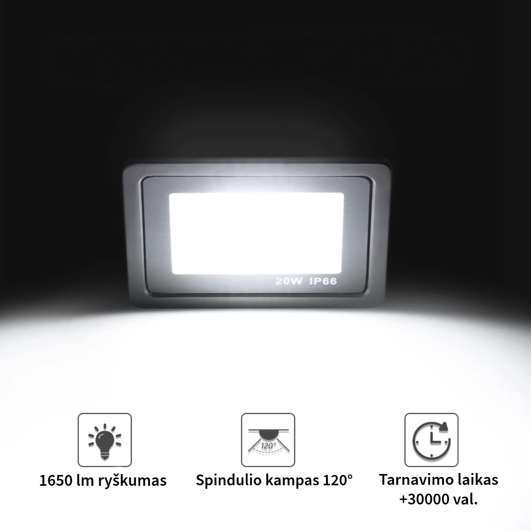 LED lauko šviestuvas 20W 1 LED lauko šviestuvas 20W 1