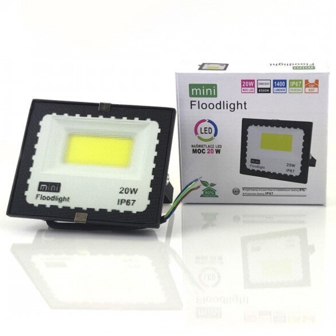 LED lauko šviestuvas 20W 6500K MINI IP67 LED lauko šviestuvas 20W 6500K MINI IP67