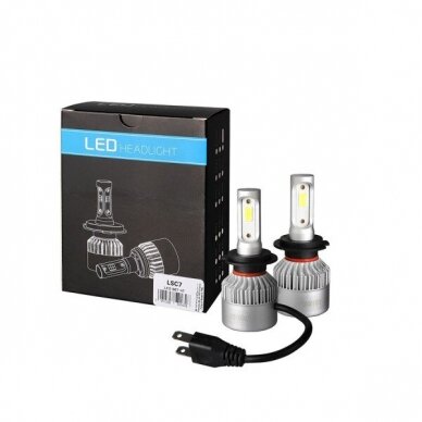 LED pagrindinės šviesos H7, 6500K, COB Epistar, 2vn