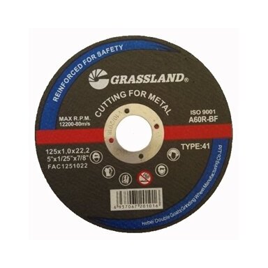 Metalo pjovimo diskas 125x1.0x22.2 41 Metalo pjovimo diskas 125x1.0x22.2 41