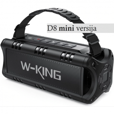 MINI nešiojama Bluetooth kolonėlė W-King 30W - 5000mAh (juoda)