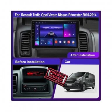 Opel VIVARO / Renault TRAFIC X83 2010-2014 Android Multimedija Opel VIVARO / Renault TRAFIC X83 2010-2014 Android Multimedija
