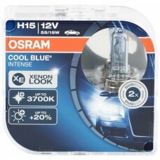 Osram lemputė COOL BLUE Intense, H15,15/55W, 64176CBI-HCB