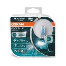 Osram lemputės, H7, COOL BLUE Intense,NextGen, 5000K, 55W 64210CBN
