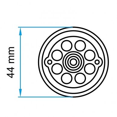 Padas guminis domkratui 44mm 1