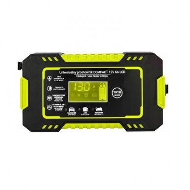 Impulsinis akumuliatoriaus įkroviklis 12/6V su LCD, KD1290 1