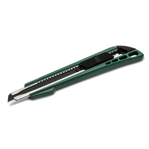 Peilis plastikine rankena su keičiama geležte 9x80mm Peilis plastikine rankena su keičiama geležte 9x80mm