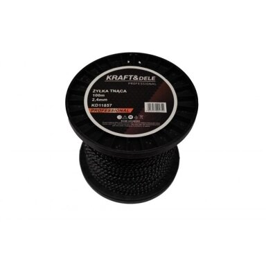 Pjovimo valas 2,4mm./100m. pintas KRAFTDELE KD11857 Pjovimo valas 2,4mm./100m. pintas KRAFTDELE KD11857