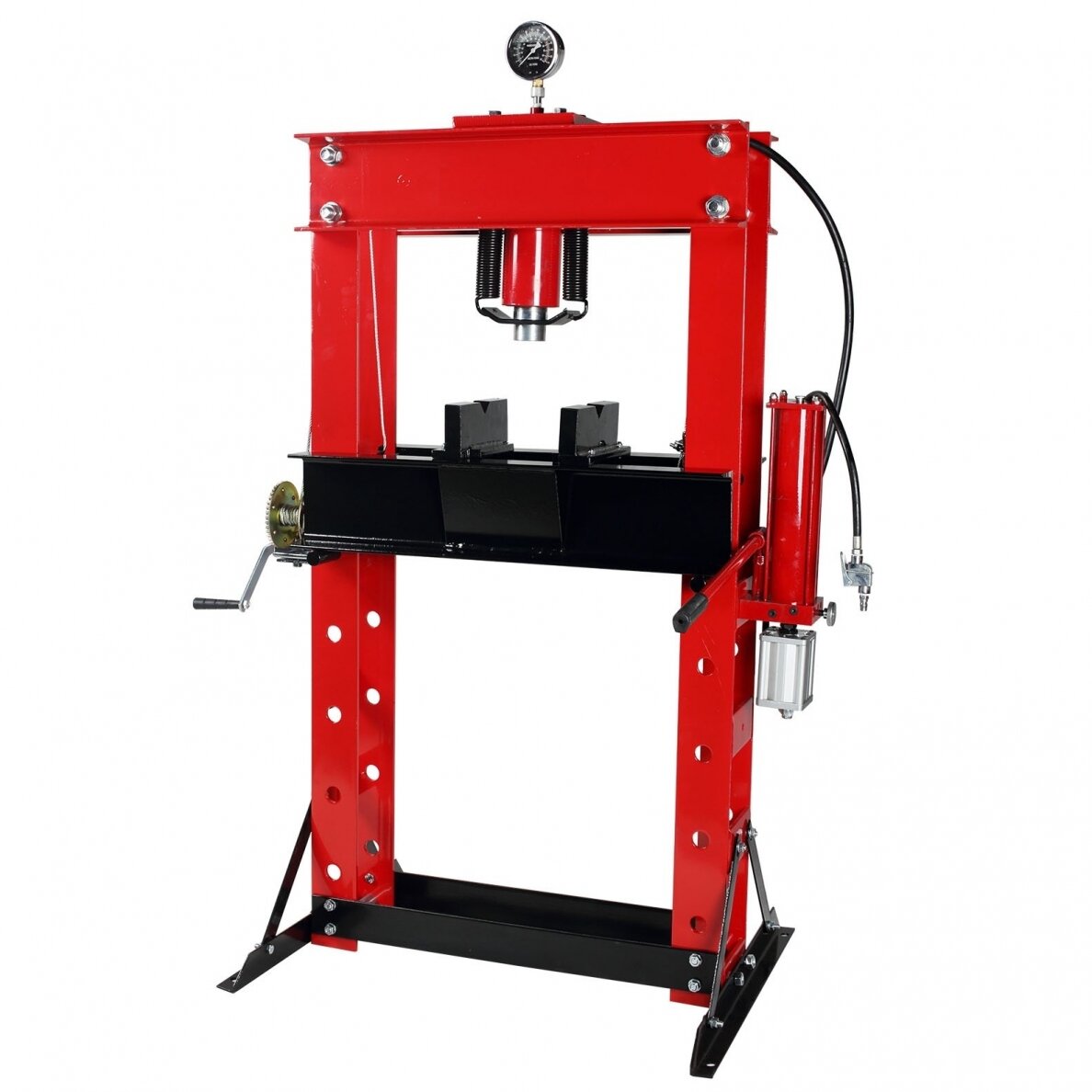 Pneumatinis / hidraulinis presas su manometru 50t Pneumatinis / hidraulinis presas su manometru 50t