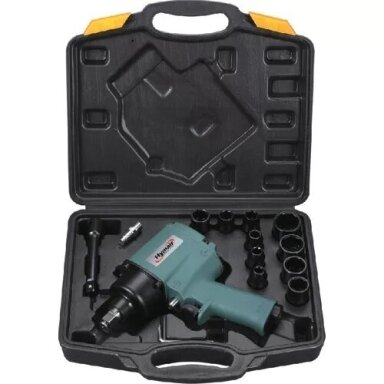 Pneumatinio veržliasukio 1/2" su galvutėmis rink. 15vnt. Pneumatinio veržliasukio 1/2" su galvutėmis rink. 15vnt.