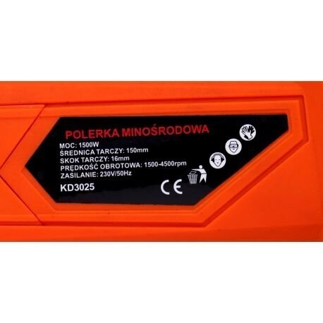 EKSCENTRINIS POLIRUOKLIS1500W, 150MM, 230V (KD3025) 7 EKSCENTRINIS POLIRUOKLIS1500W, 150MM, 230V (KD3025) 7