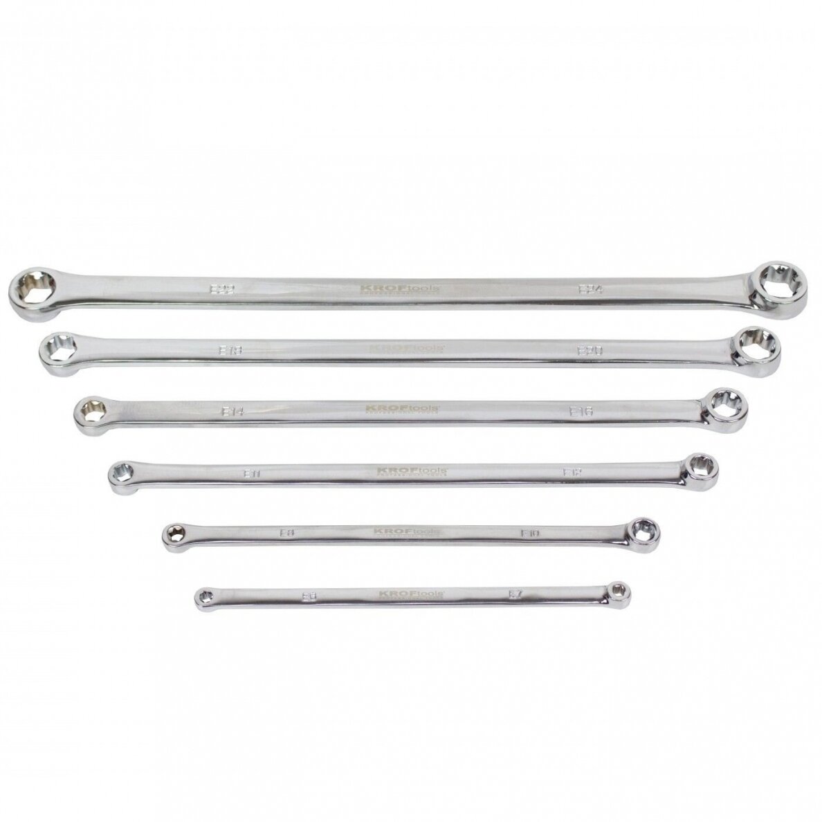 Prailgintų veržliarakčių E-torx galais rinkinys (6vnt) E6-E24 1