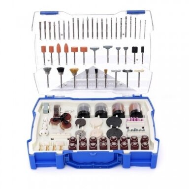 Priedų 239vnt. rinkinys mini šlifuokliui KD10756 Priedų 239vnt. rinkinys mini šlifuokliui KD10756