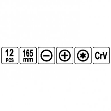 Precizinių atsuktuvų rinkinys su kabliukais (12vnt) 1 Precizinių atsuktuvų rinkinys su kabliukais (12vnt) 1