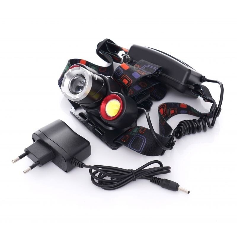 Prožektorius T6LED ant galvos, įkraunamas KD1245 2 Prožektorius T6LED ant galvos, įkraunamas KD1245 2