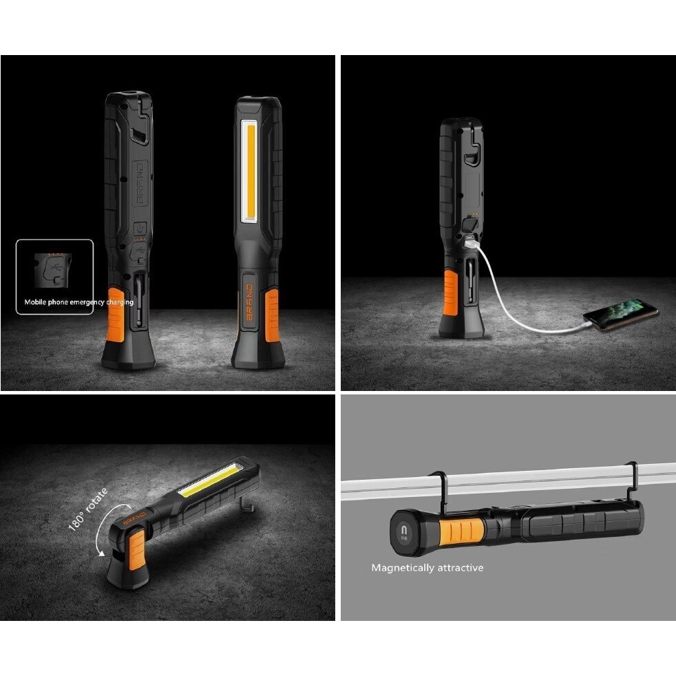 Prožektorius darbui COB (3W) + SMD (įkraunamas) 1 Prožektorius darbui COB (3W) + SMD (įkraunamas) 1