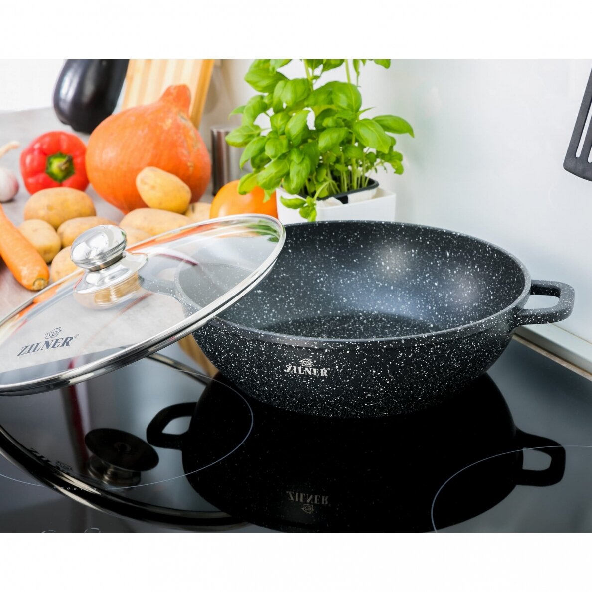 Puodas 3.3L su dangčiu Zilner ZL-7012 1 Puodas 3.3L su dangčiu Zilner ZL-7012 1