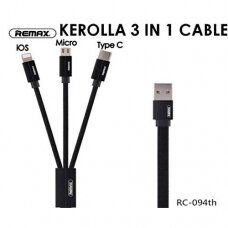 Remax RC-094th 3-in-1 duomenų kabelis